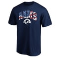 thumbnail image 2 of Men's Navy Los Angeles Rams Banner Wave Logo T-Shirt, 2 of 3