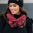 thumbnail image 6 of CC Buffalo Plaid Scarf, 6 of 13