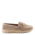 thumbnail image 5 of PATRIZIA Women's Aboard Moccasin Loafers – Microsuede Slip-On Shoes with Elegant Square-Dot Perforation, Bow Accent, and Cushioned Comfort Footbed, 5 of 8