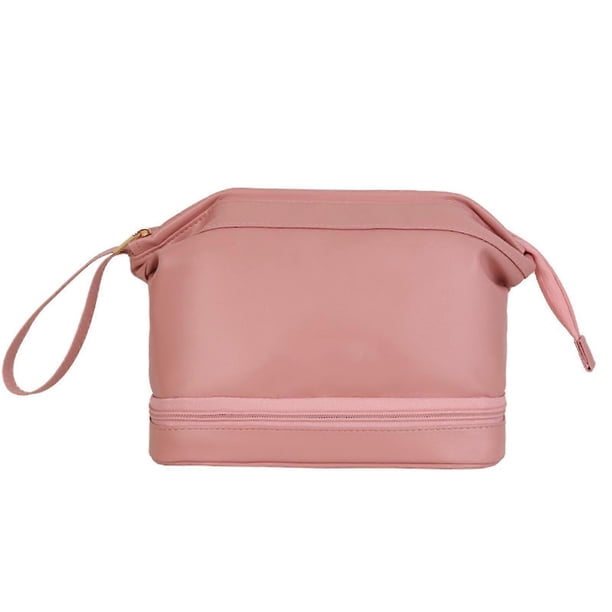 Makeup Bag Large Yellow Pu Leather Pink Waterproof Female Storage Multifunctional White Outdoor Toiletries Organizer