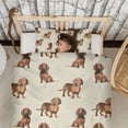 thumbnail image 3 of Dachshund Footprint Duvet Cover and Pillowcase Set for Single Bedding, Bedroom Accessories for Kids Teens, 3 of 5