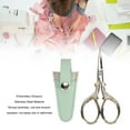 thumbnail image 4 of Stainless Steel Embroidery Scissors Set - Ergonomic Design Craft Scissors with Leather Cover, Crafting Tool for Sewing and Knitting, 4 of 7