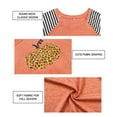 thumbnail image 2 of TIYOMI Plus Size Halloween Long Sleeve Tops For Women 3X Graphic Plaid Stripe Pumpkin Sweatshirts Raglan Orange Blouses Crewneck Color Block Tee Early Spring Fall Winter Pullover 3XL 20W 22W, 2 of 3