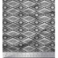 thumbnail image 1 of Soimoi Poly Georgette Fabric Geometric Block Print Fabric by Yard 42 Inch Wide, 1 of 1