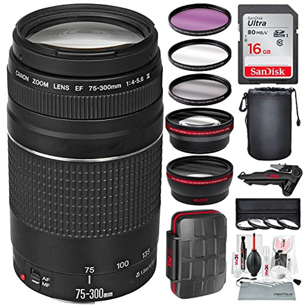 Canon EF 75-300mm f/4-5.6 III Telephoto Zoom Lens for Canon DSLR and ...