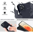 thumbnail image 3 of Liquid Silicone Case for iPhone 12 Pro Max, [Camera Protection] [Anti Fingerprint] [Wireless Charging] 4 Layer Phone Case Protective Cover, Built-in Microfiber Case Cover, 6.7", Black, 3 of 14