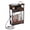 Brown, variant on ZEXVIDA Narrow Side Table with Charging Station, 3 Tier Slim End Table with Storage Shelf for Small Spaces, 21.6 Inch Height Thin Tables Small Nightstand Magazine Rack for Living Room,Brown
