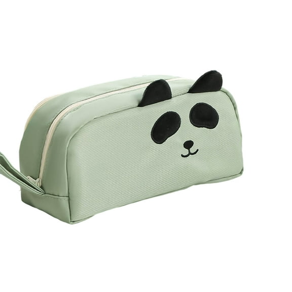 PiGOGI College Dorm Essentials Large Capacity Aesthetic Pencil Case for Middle S-chool Cute Animal Design Stationery Organizer with Multiple Pockets
