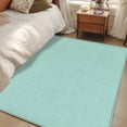thumbnail image 4 of Area Rugs 2.7'x5', Linen Mint Green Carpet for Living Room Bedroom Dining Room, Modern Minimalist Pure Solid Color Throw Kitchen Rugs Non Slip Washable Rectangle Indoor Outdoor Rugs, 4 of 8