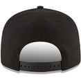 thumbnail image 4 of Men's New Era Black Oklahoma City Thunder Black & White Logo 9FIFTY Adjustable Snapback Hat, 4 of 5