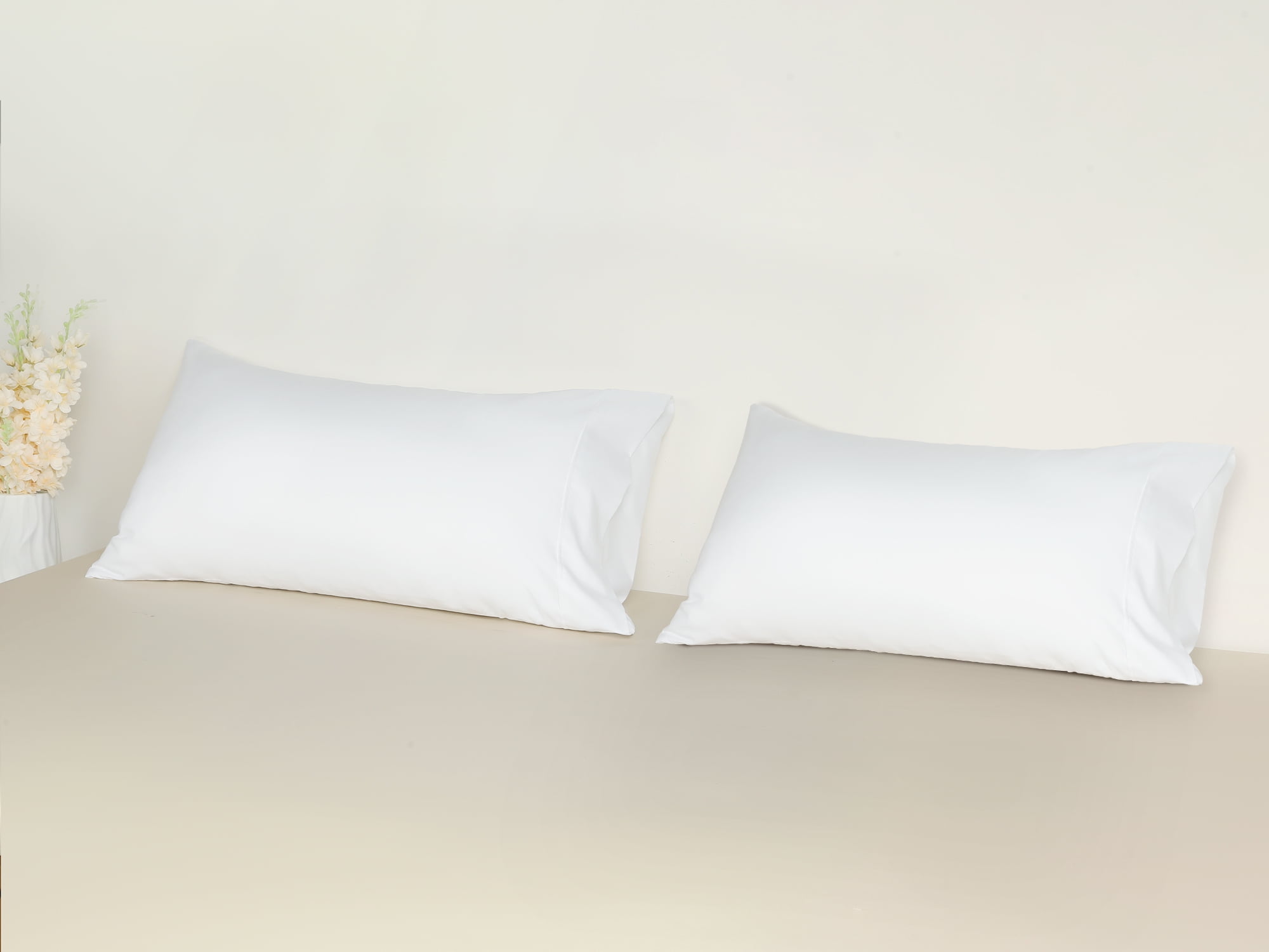 Unique Bargains Pillow Cases with Envelope Closure Pillow Covers 2 pcs Standard White