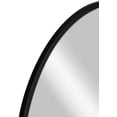 thumbnail image 3 of Mainstays Oval Lounge Framed Wall Mount Mirror, Black, Home Decor Mirror, 24x36", 3 of 6