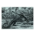 thumbnail image 3 of Vintage Cutting Board, Old Fashion Sketch of a Crocodile in Forest Wildlife Nature Woods Fossil Picture, Decorative Tempered Glass Cutting and Serving Board, Small Size, Charcoal Grey, by Ambesonne, 3 of 5