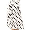 thumbnail image 4 of MOA Collection Women's Plus Size Midi A-Line Casual Flared Elastic Band Polka Dot Skirt, 4 of 6