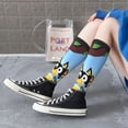 thumbnail image 5 of Masiiu Bluey Print Adult Crew socks, Comfortable Novelty Colorful Patterned, Breathable, Stylish Colorblock for Men Women, 5 of 6
