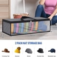 thumbnail image 7 of Baseball Cap Storage Organizer, Hat Storage Bag for Baseball, Hat Organizer Case,Large Hat Storage Bag Rack with Double Carry Handles and Zipper Closure, Non-woven Wide Hat Organizer, 7 of 7