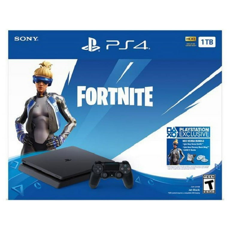 Restored Sony PlayStation Slim 1TB Fortnite Neo Versa PS4