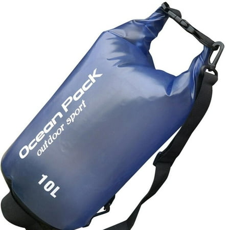 Aloksak Waterproof Bags - Lightahead Transparent Waterproof Dry Bags 10L for Kayaking / Boating / Canoeing / Fishing / Rafting / Beach / Hiking (Blue)