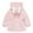 Pink, variant on IROINNID Toddler Baby Girls Solid Color Plush Cute Rabbit Ears Winter Hoodie Thick Coat