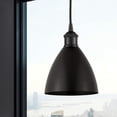 thumbnail image 2 of 616-1P-BK-MBD-75-BK Innovations Lighting Plymouth Dome - 1 Light Cord Hung Mini Pendant In Modern Style-11 Inches Tall and 7.5 Inches Wide-Matte Black, 2 of 2