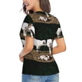 thumbnail image 3 of Wukai Cute Goat Baby Classic V-Neck T-Shirt for Women: Comfortable, Stylish, and Versatile Wardrobe Essential-3X-Large, 3 of 7