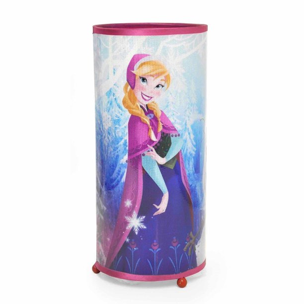 disney frozen elsa & anna cylinder glitter lamp night light