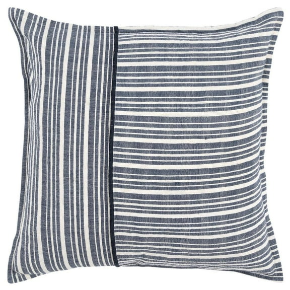 Rizzy Pillow Woven Blue/Ivory 17"x17"x9"