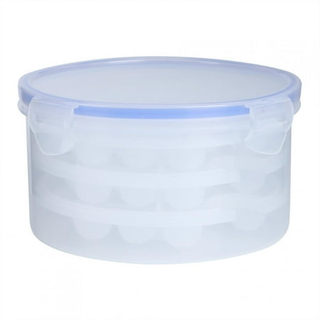 

Flexible Silicone Round Ice Ball Maker Mold Ice Cubes Tray Ice Grid Making Box Molds1.1L + 3 Layer 51 Grids