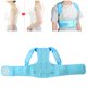 thumbnail image 5 of Corrector de postura para la parte superior de la espalda, soporte para clavícula, enderezadora de espalda ajustable para niños, azul S, 5 of 14