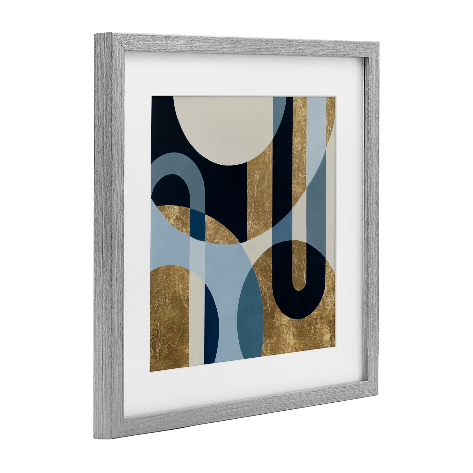Stupell Industries Earthly Shapes & Arches Gray Framed Print Under Glass, design by Max Maxx