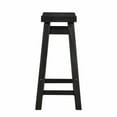 thumbnail image 4 of Boraam Sonoma 24" Backless Saddle Wood Bar Stool in Black Charcoal, 4 of 6