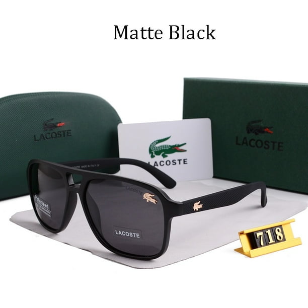 LACOSTE Gafas De Sol Polarizadas Unisex Retro Deportes Al Aire Libre Ultraligeras De Diseñador De Lujo