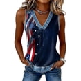 thumbnail image 2 of Womens Summer Tops Memorial Day Outfits for Women Fourth of July Shirts for Women Usa Graphic Tee Womens Patriotic Tops Red White and Blue Shirts for Women Casual Tops Cotton T Shirts Women, 2 of 5