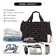 thumbnail image 5 of Fotbe Love Valentine's skull Bolsa de Viaje con Estampado, Bolsa de Fin de Semana para Mujer con Compartimento para Zapatos, Bolsa de Gimnasio con Bolsillo Húmedo, 5 of 7
