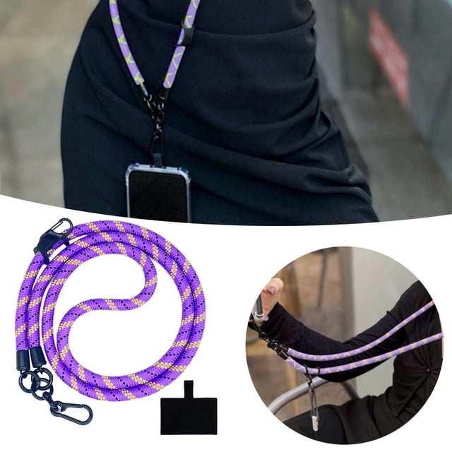 SIfdSeng Hanging Decorations Lighted Thick Rope Cell Phone Lanyard Spacer Universal Adjustable Nylon Lanyard Neck Strap Anti Crossbody Phone Lanyard Anti Phone Strap Movie Theme Party Decorations
