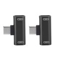 thumbnail image 3 of USB Adapter, Foldability 2 In 1 Converter Splitter Easy To Use Aluminum Case Material  For Remote For Charging For Calling Silver,Black,Gold,Red,Pink, 3 of 8