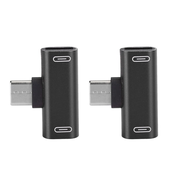 Divisor Adaptador de 2 Piezas Carga Rápida Aluminio 2 en 1 Tipo-C para Nubia ANGGREK Otros