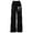 Black, variant on Kids Winter Pants,Elastic High Waist Trousers Girl's Bowknot Sweatpants Lightweight Straight Leg Athletic Pants With Pockets,Sweatpants Wide Leg,Size:11-12 Years