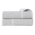 thumbnail image 2 of Superior Juno Viscose Cotton Blend Medium Weight Bath Sheets, Set of 2, Platinum, 2 of 11