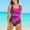 Red, variant on GZWYHT One Piece Swimsuit Women Tummy Control Swimsuits for Women 2025 Women's Swimsuit Colorful Tricolor Printed Tankini Modest Swimsuits for Women Womens Swimsuits Blue L