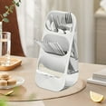 thumbnail image 6 of Durable Plastic Cutlery Organizer with Drainage - Kitchen Utensil Drawer Storage for Forks, Knives & Spoons - 16x15x28cm Divided Compartment Tableware Tray, 6 of 6