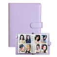 thumbnail image 1 of Álbum organizador de tarjetas Neffliwe A5 de cuero PU para 240 tarjetas, morado, 1 of 6