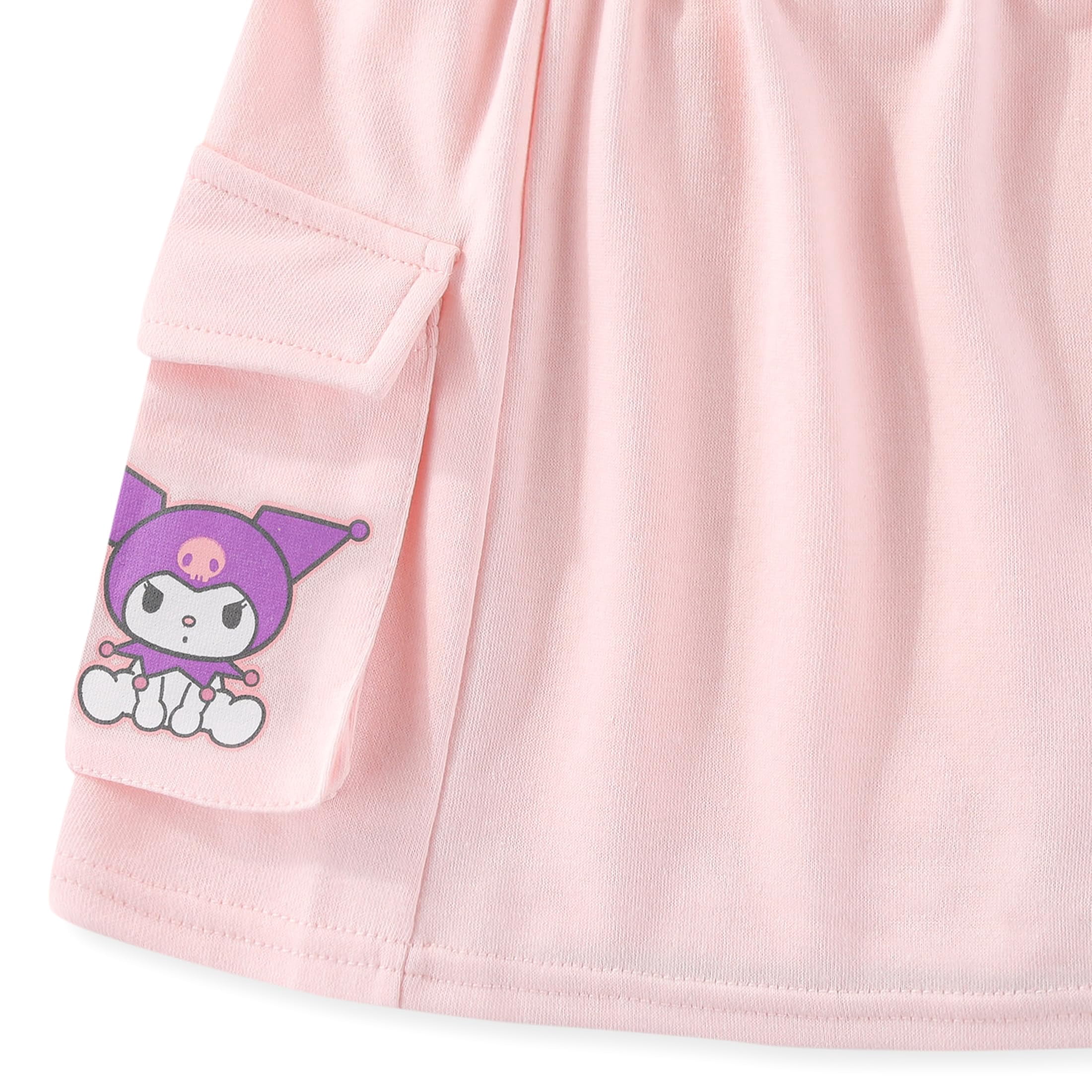 Hello Kitty Sanrio French Terry Sweatshirt and Skort Skirt Set (Girls), 2 Piece Set, Sizes 4-12