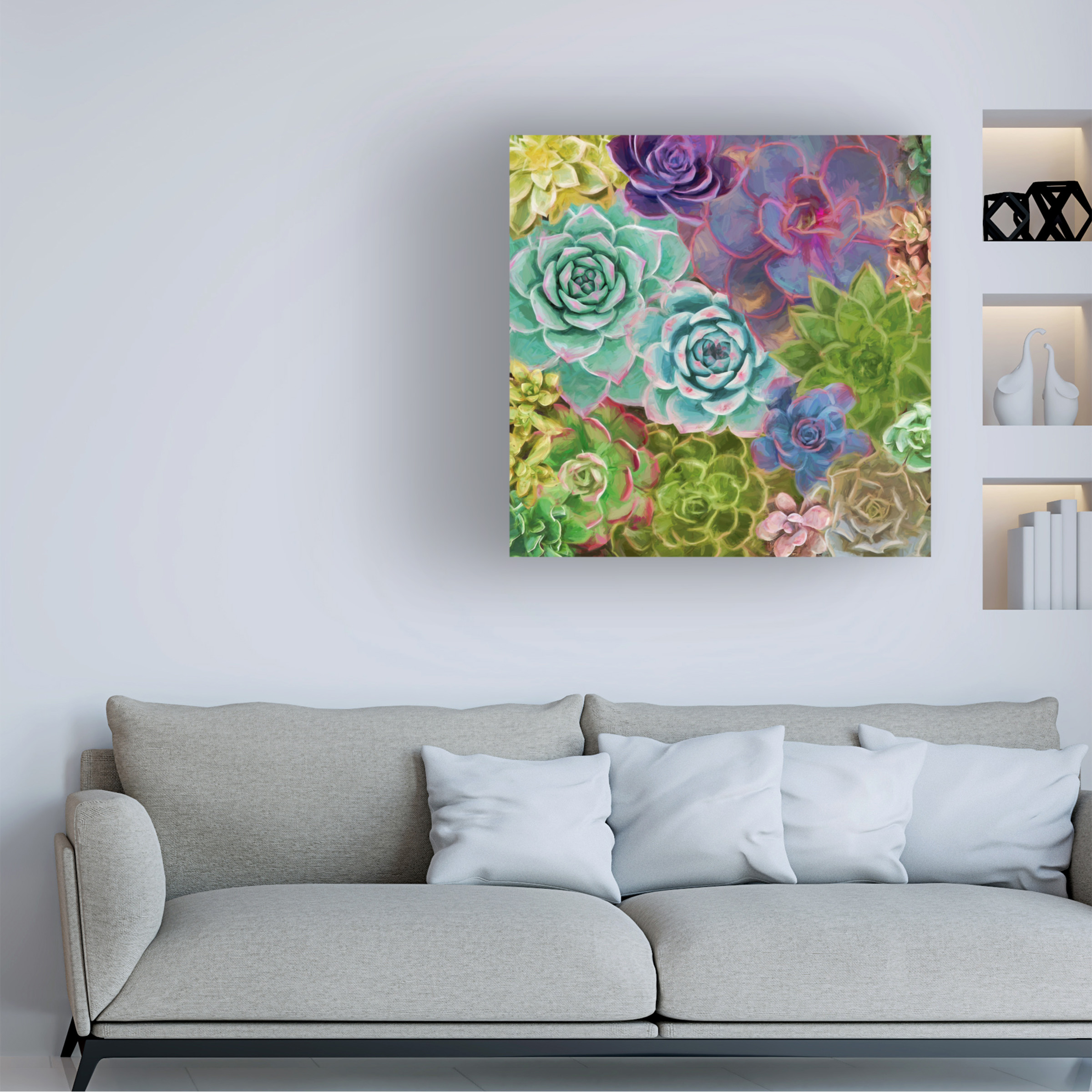 Cora Niele 'Little Succulent Garden' Canvas Art