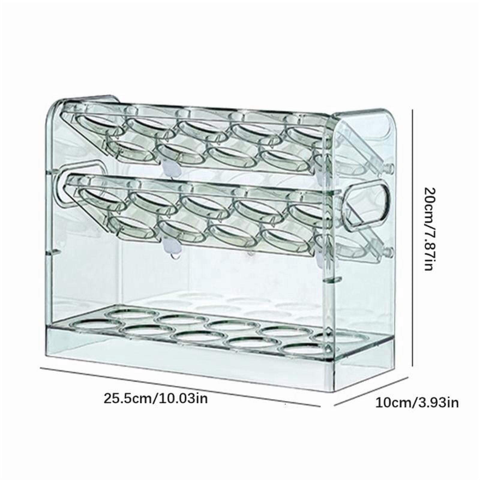 ANXPTIME 3 Layer Eggs Tray Organizers Keep Eggs Safe And Visible In Fridge