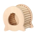thumbnail image 4 of Escondite de madera para hámsteres, cabaña para hámsteres enanos, jaula para jerbos, accesorio, juguete para correr Pulpo, 4 of 9