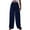 Style1-Blue linen pants women, variant on Xdegoge Women Plus Size Linen Pants with Pockets Wide Leg Pull on Pants Lightweight High Waisted Work Pants 2025 Casual Loose Solid Color Elastic Waisted Palazzo Pants Pantalones De Lino