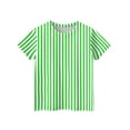 thumbnail image 5 of CCRFTGI Cute Tops for Kids Girls Size 7 Striped Shirt Graphic Tees Short Sleeve Summer Tops Girls Clothes Crewneck Tee Tops Green 7-8 Years, 5 of 6