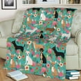 thumbnail image 2 of Yibo Funny Animals Puppy Dog Blanket Flannel Soft and Comfortable Anti-static Bed Sofa Blanket, 2 of 8