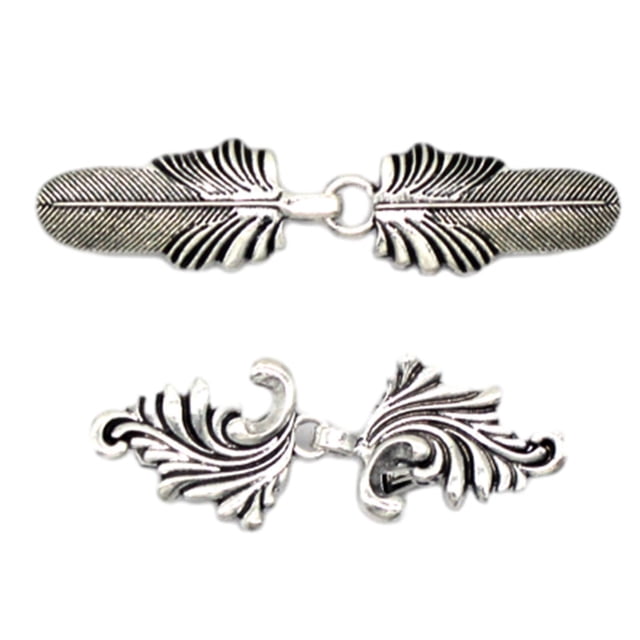 Tachiuwa 2 Pcs Clips de Cardigan Attaches Décoratives en Alliage Femmes Filles Portant un Design Rétro Argent